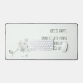 Fleurs blanches grises (Clavier et souris)