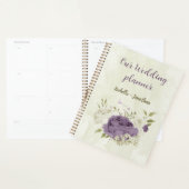 fleurs blanches mauve verdure mariage (Devant avec enveloppe)