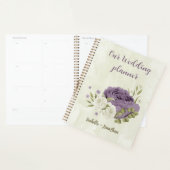fleurs blanches mauves mariage verdure (Devant avec enveloppe)