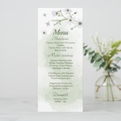 fleurs blanches menu mariage (Debout devant)