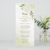 fleurs blanches menu mariage (Debout devant)
