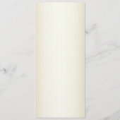 Fleurs blanches Menu Mariage or décoratif (Dos)