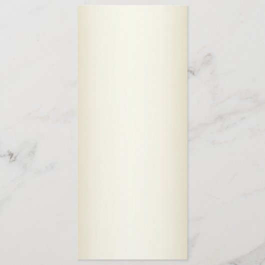 Fleurs blanches Menu Mariage or décoratif (Dos)