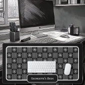 Fleurs blanches minimalistes - vérifiées sur noir