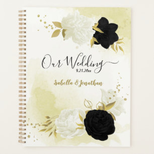 fleurs blanches noires or wedding planner