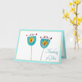 Fleurs blanches pensant à votre carte (Fleur jaune)