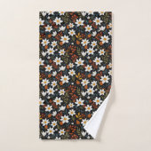 Fleurs blanches pour l'automne (Serviette à main)