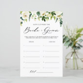 Fleurs blanches Quel Âge Avait La Carte Mariée & G (Debout devant)