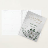 fleurs blanches romantiques et mariage aux feuille (Devant avec enveloppe)