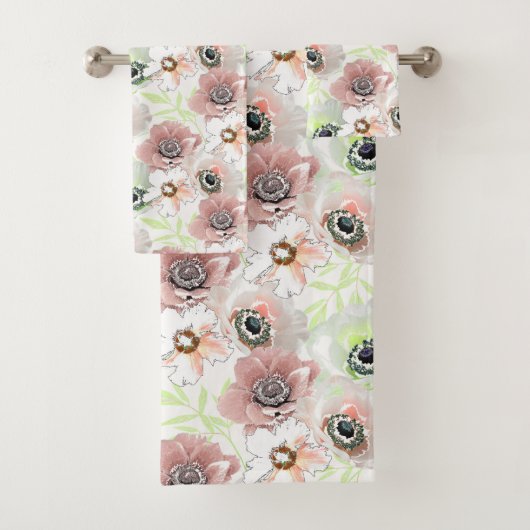 Fleurs blanches, roses. (En situation)