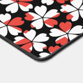 Fleurs blanches rouges mignons motif (Coin)