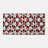 Fleurs blanches rouges mignons motif (Recto)