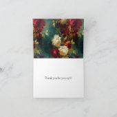 Fleurs blanches rouges romantiques Merci (Intérieur)