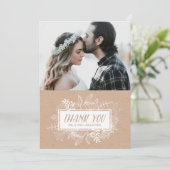 Fleurs blanches rustiques chic sur Merci papier Kr (Debout devant)