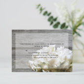 Fleurs blanches rustiques Répondre Cartes (Debout devant)