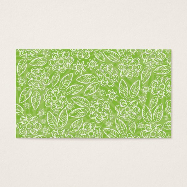 fleurs blanches sur arrière - plan vert (Devant)