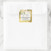 Fleurs blanches sur Étiquettes de bougie de soja p (Sac)