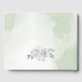 fleurs blanches verdure or livre d'or (Verso)