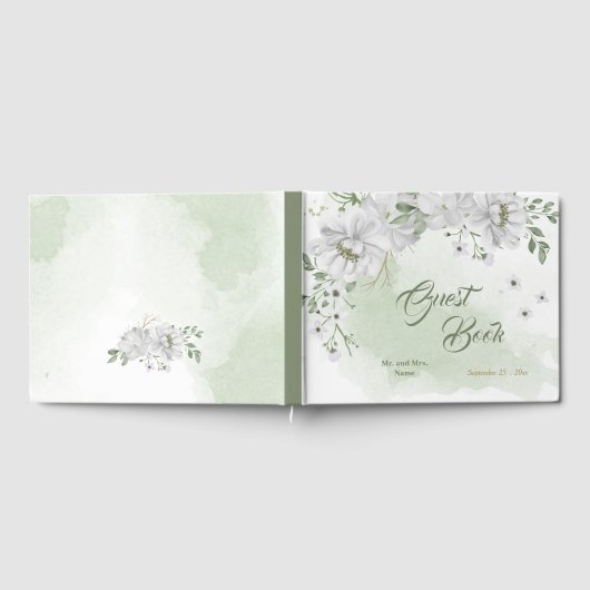 fleurs blanches verdure or livre d'or (Complet)