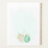 fleurs blanches vert menthe or mariage (Dos)