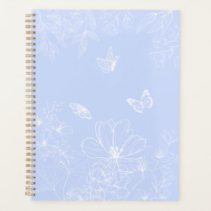 Fleurs bleu clair Motif, Floral, Minimaliste