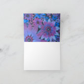 FLEURS BLEU ET CARTE ROSE (Intérieur)