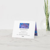 FLEURS BLEU ET CARTE ROSE (Dos)