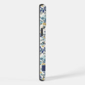 Fleurs bleu rose personnalisables Floral blanc (Côté droit)