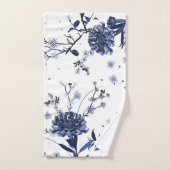 Fleurs bleues (Serviette à main)