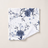 Fleurs bleues (Gant de toilette)
