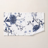 Fleurs bleues (Serviette à main)
