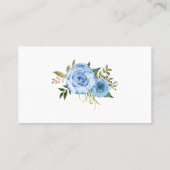 Fleurs Bleues Combien De Pins De Sécurité Carte De (Dos)