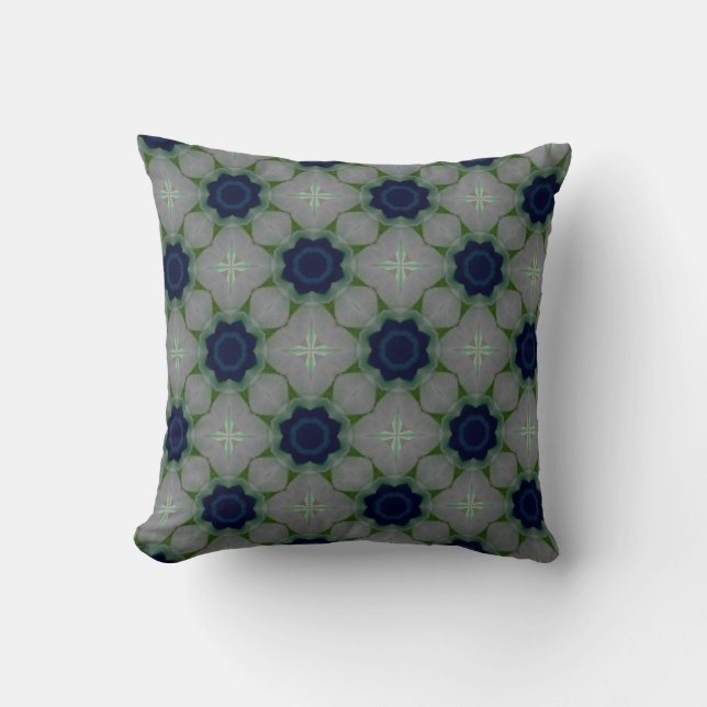 Fleurs Bleues Coussin American MoJo (Recto)