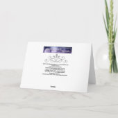 Fleurs bleues D5 Carte de voeux Blank de base (Dos)