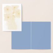Fleurs bleues dans un vase Cartes de notes (Affichage)
