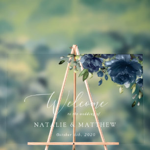 Fleurs bleues de la Marine, Verdure, Boho, Mariage