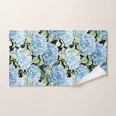 Fleurs bleues d'hortensia (Serviette à main)