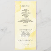 Fleurs bleues et jaunes Dusty Programmes de mariag (Dos)