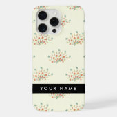 Fleurs bleues et rouges, noires, votre nom (Verso)