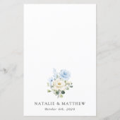Fleurs Bleues, Fleurs Blanches, Bohème, Menu de Ma (Dos)