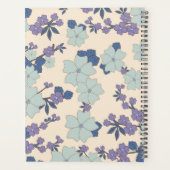 Fleurs Bleues, Fleurs Violettes, Floral, Votre Nom (Dos)