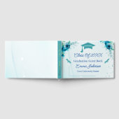 Fleurs bleues Graduation personnalisable (Complet)