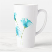 Fleurs bleues Latte Mug (Droite)