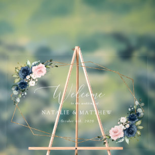 Fleurs Bleues Marine, Fleurs Roses, Accueil Mariag
