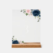 Fleurs Bleues Marine, Fleurs Roses, Numéros De Tab (Recto)