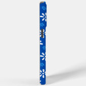 Fleurs bleues Motif iPhone 15 Pro Max Coque (Verso / Droite)