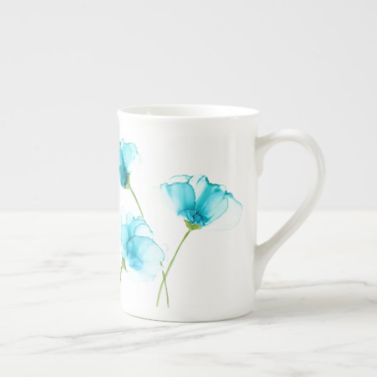 Fleurs bleues os Chine Mug (Droite)