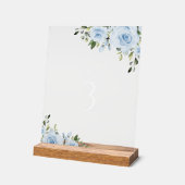 Fleurs bleues poussiéreuses, Verdure, Boho, Mariag (Angle)