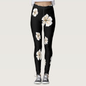 Fleurs Bloom Imprimer Leggings - Design et confort (Devant)
