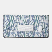 Fleurs Blue Hyacinth sur blanc (Clavier et souris)